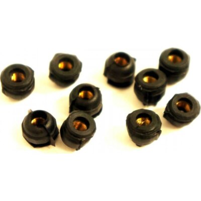 Motorrad GUMMIMUTTER Satz Pro Bolt M4X0.5MM rubber nut with brass insert set jmp