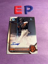 2022 Bowman Chrome Alexander Suarez 1st Prospect Auto Autograph #CPA-ASR Giants