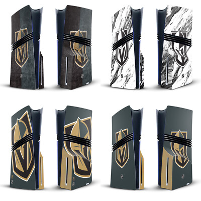 NHL VEGAS GOLDEN KNIGHTS VINYL SKIN FOR SONY PS5 PRO DISC EDITION CONSOLE