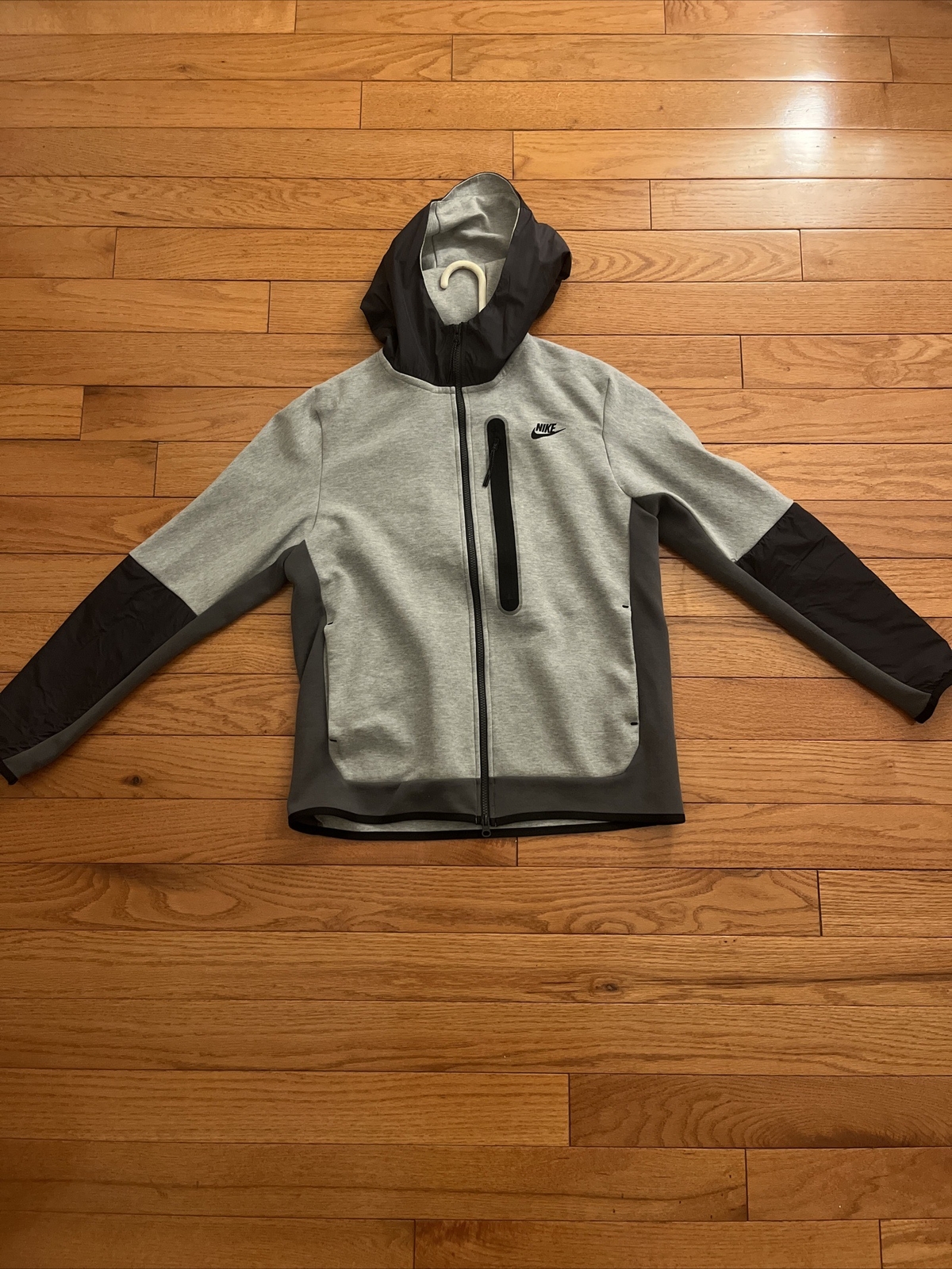 Central Cee Nike Tech Fleece Hoodie Large Gray/Black Gem