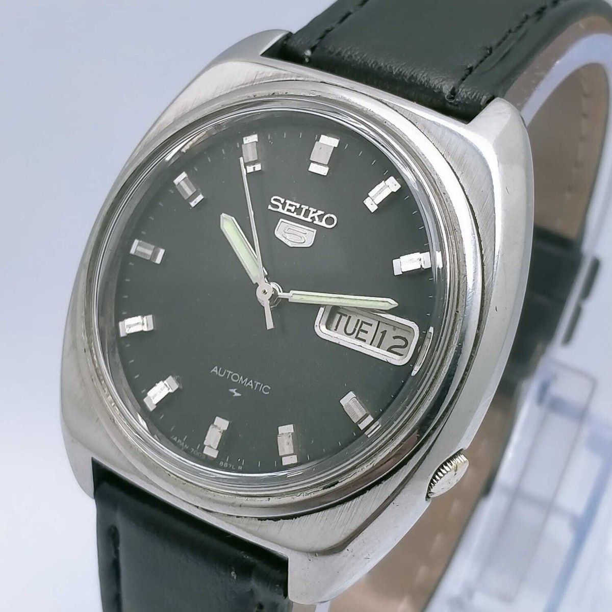 Seiko 5 Automatic 7009-8580 Day/Date Vintage Men's Watch HSN2MHN4