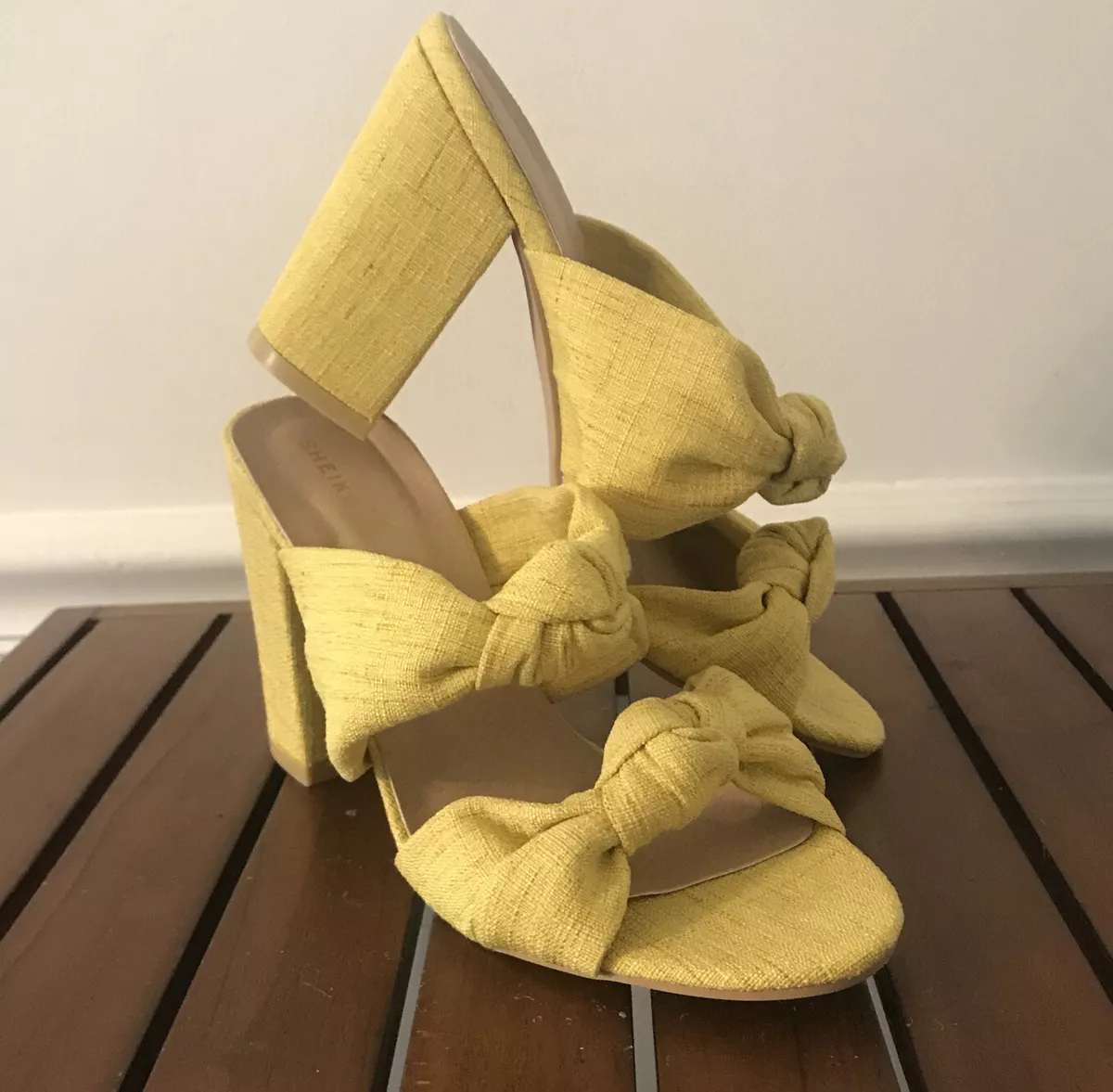 Billini yellow shop heels