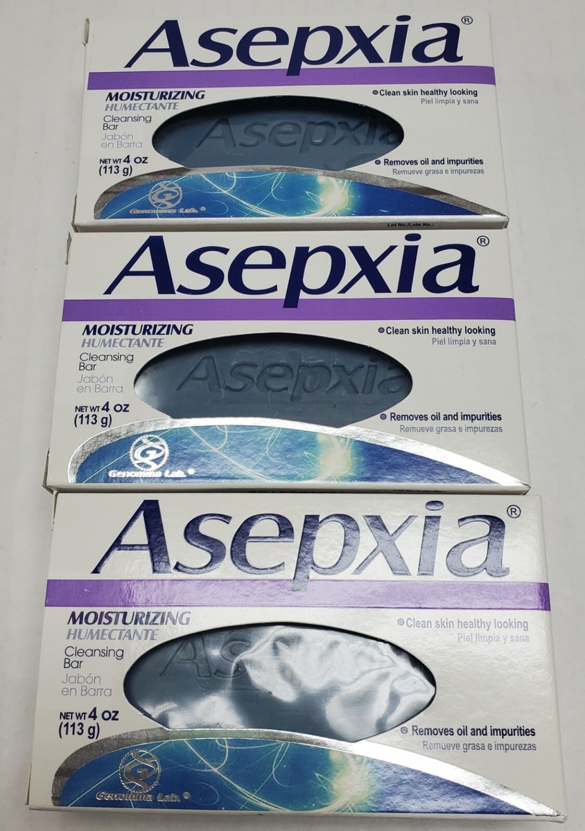3 PK Asepxia Moisturizing Cleansing Bar Soap 4 oz New!, $18.99