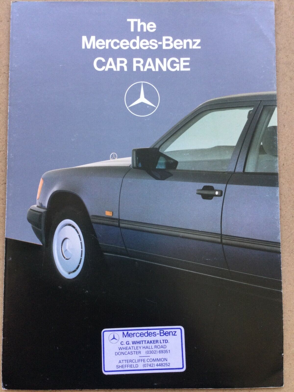 Mercedes Benz Outlet SALE Car Range 5 ☆ very popular Brochure - June 1986