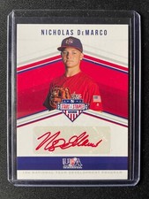 2018 Panini USA Stars & Stripes Nicholas DeMarco 14U Red Autograph #04/10!!!