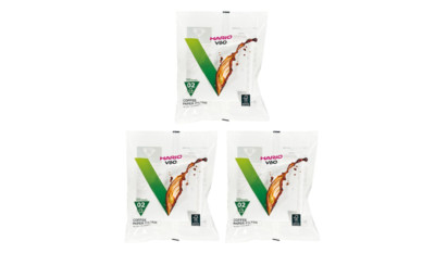 Hario V60 Paper Coffee Filters, Size 02, White, Tabbed (300 Sheets) (3 Items)