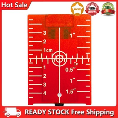 Vertical/Horizontal  Level Target Card Red/Green Line Beam Plate (Red) DE