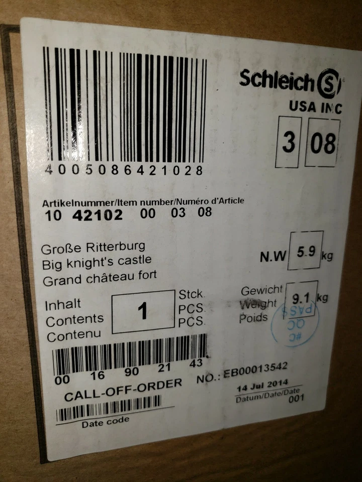 Castillo Schleich Edad Media Medieval Diorama Juego Caballeros Juegos con disfraces 42102 Foto 3 de 3