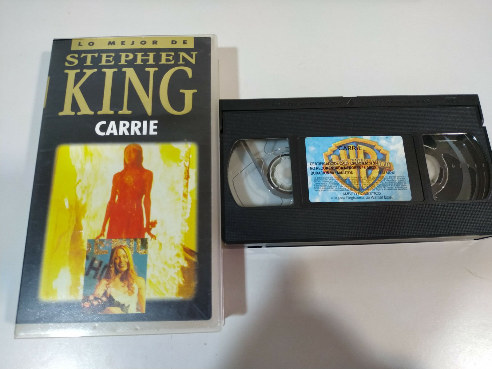 Carrie STEPHEN KING Brian De Palma - VHS Cinta Tape Español 3T