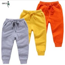 Cotton Pants For 2-10 Years Old Solid Boys Casual Sport Pants Jogging Enfant