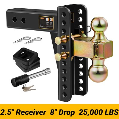 #ad #ad XPE Trailer Hitch Fits 2.5 Inch Receiver 8 Inch Adjustable Drop Hitch 22000LBS $149.99