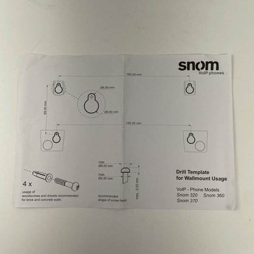 Snom 360 Business Telephone SIP IP VoIP Handset Power Supply Manual & Install CD - Picture 14 of 14