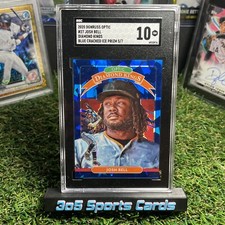 2020 Donruss Optic #27 Josh Bell BLUE CRACKED ICE PRISM 5/7 SGC 10