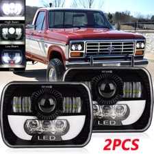 Pair For Ford F-150 1981 1982 1983 1984 7x6 5x7 Led Headlight Hi Lo Beam H6054 Pair For Ford F-150 1981 1982 1983 1984 7x6 5x7 Led Headlight Hi Lo Beam H6054