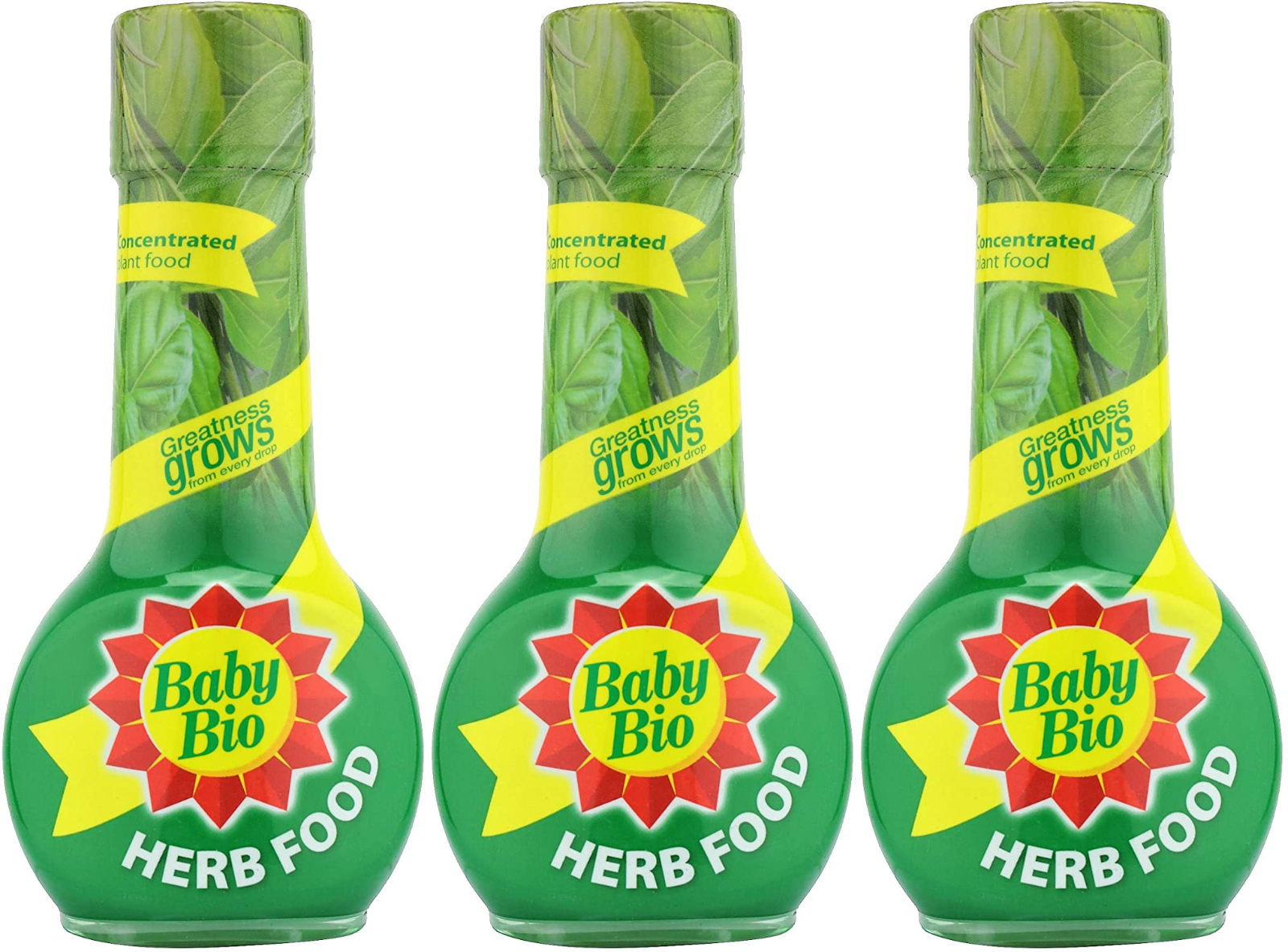 3x Baby Bio Herb Plant Concentrated Food Feed Fertiliser 175ml