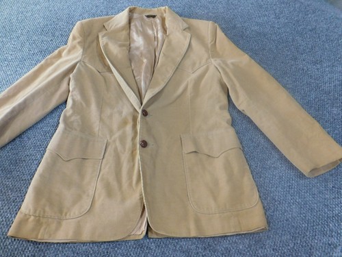 Vintage Levis western wear blazer 42 Brown Mens Corduroy elbow Pads sports coat - Picture 2 of 13