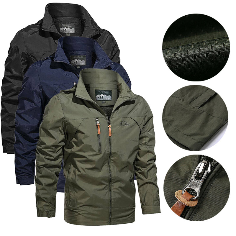 Men's Waterproof Winter Jackets Outdoor Soft Shell Military Jacket
