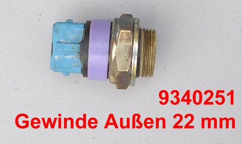 2-stufiger Temperaturschalter 92,5/97,5 °C - PSA 9340251 Kühlerventilator Lüfter