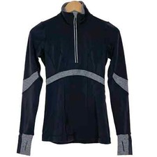 Lululemon Run Distance 1/2 Zip Pullover Jacket Womens Black Size 2