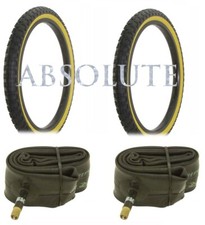 2 ALTALINE BICYCLE 20 X 2.125 BMX TIRES COMP III TREAD MULTIPLE COLORS W/ TUBES.