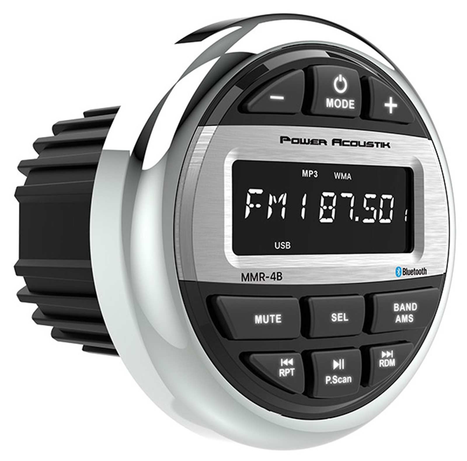 Мощный Acoustik MMR-4B ATV UTV ресивер BluetoothUSB эквалайзер 4 колонки 65 Tower