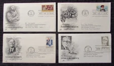 1978-82 FIRST DAY OF ISSUE St Francis Ronce De Leon M Cohan Dirksen LOT of 4 