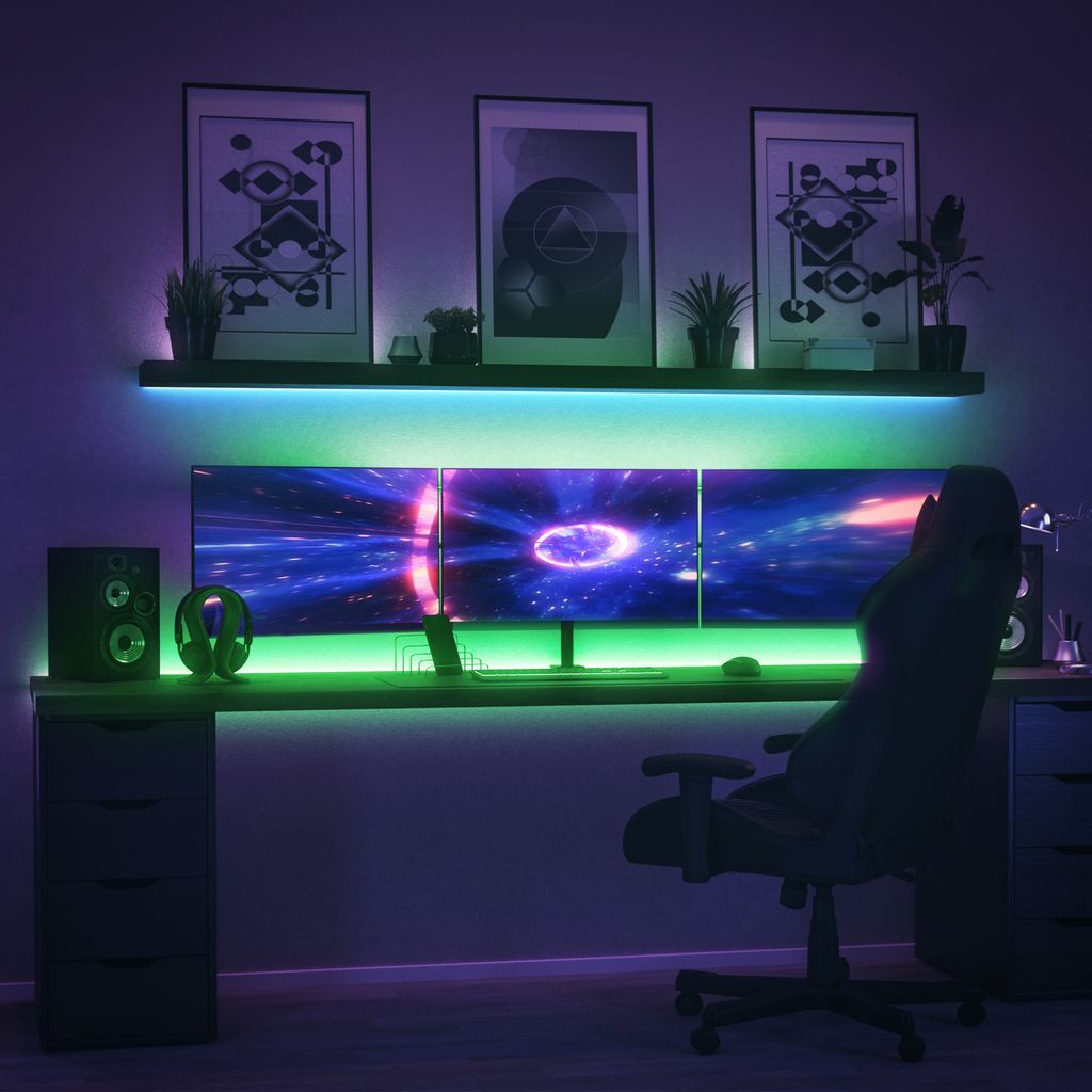 Guirlande lumineuse LED 10m ruban RGB 230V dimmable à intensité variable avec commande - 3