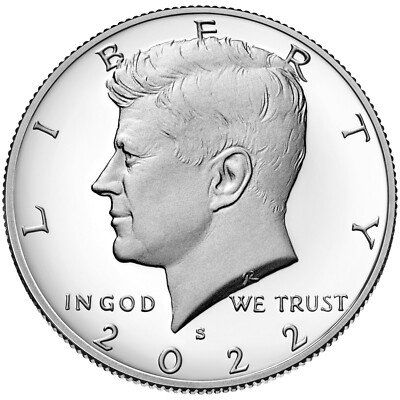 2022 S Kennedy 99.9% Silver Half Dollar PROOF Mint Kenedy 50 Cent