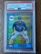 2022 Topps Chrome Silver Pack Wander Franco 1987 RC Blue /150 PSA 10 Gem Mint!🔥
