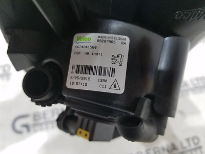 2013 Mk1 Peugeot 308 VALEO Halogen Front Right Fog Light / Lamp  