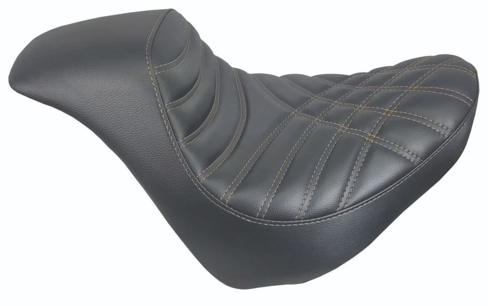Asiento de gel Harley Davidson FATBOB FXFB punto de cruz asiento de gel 2018-2023 Foto 3 de 4