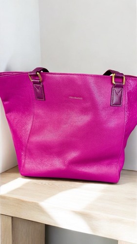 Borsa Morgan Vera Bradley Plum in vera pelle ritirata usata in ottime condizioni - Foto 4 di 10