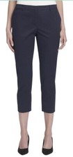 Tommy Hilfiger Radcliffe Cropped Navy Blue Dress Pants Women's 2 NWT 89