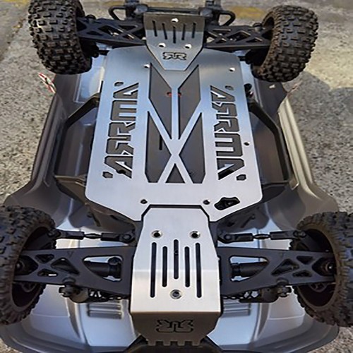 1/10 Edelstahl Chassis Armor Bottom Armor RC Autoteile für ARRMA SENTON 3S - Bild 6 von 8