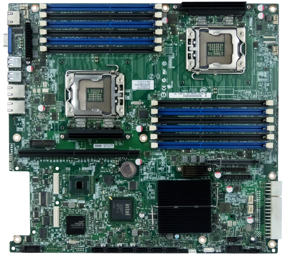 Intel S5520UR E22554-751 2x LGA1366 12x DDR3 6x SATA Mainboard - Image 2 of 2