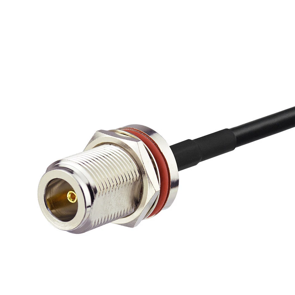 RF N-Type Male to N Jack Female Bulkhead Mount Coaxial RG58 Cable Pigtail 3m - Image 2 of 4