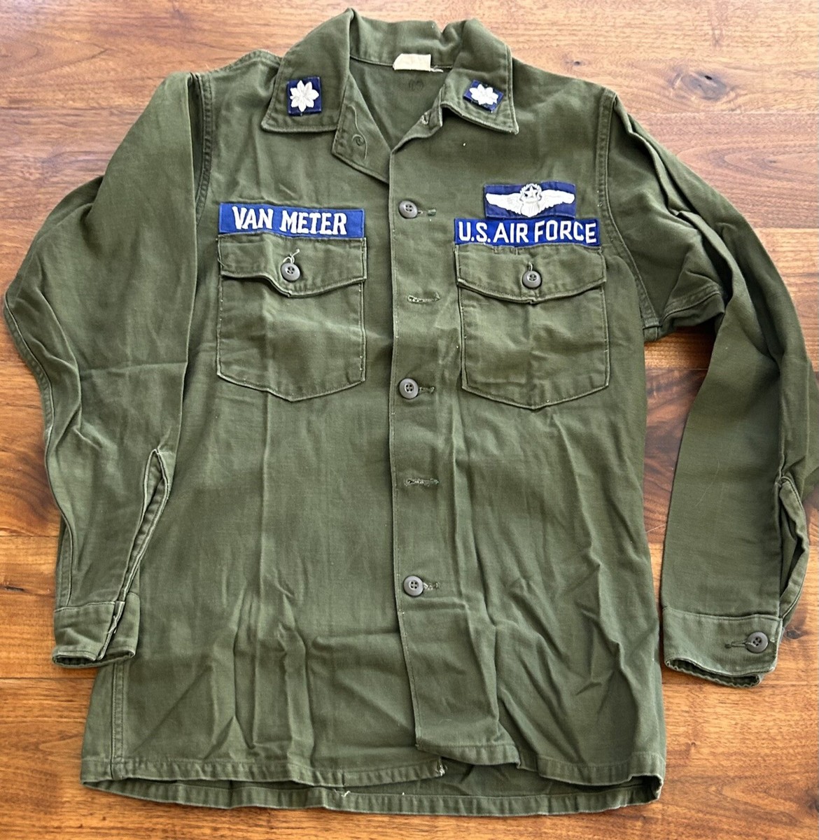 超人気新品 VINTAGE 1 15 SZ SHIRT UTILITY WAR 1VIETNAM FORCE AIR USAF 個人装備