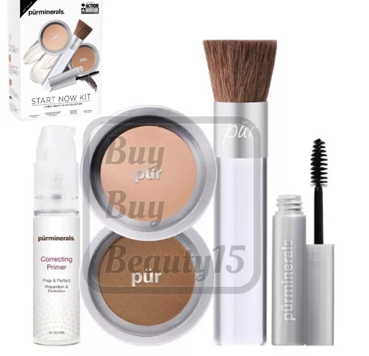 purminerals 5 piece Beauty-To-Go Collection kit ( Golden Medium ) New With Box