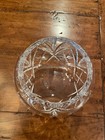 Decorative Clear Round Leaf-Patterned Glass Bowl/Vase (5"H x 5.5" Diameter) — photo 3