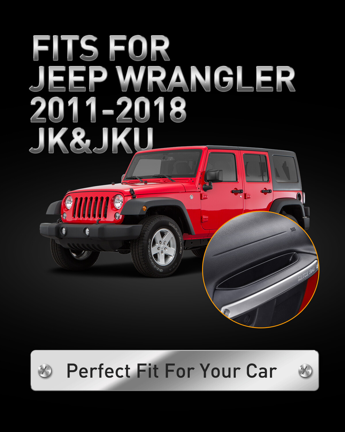 Passenger Storage Tray Organizer Grab Handle Box For Jeep Wrangler JK  2012-2017 eBay