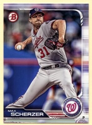 2019 Bowman Max Scherzer baseball card #71 Washington Nationals