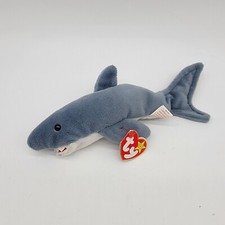 TY Beanie Baby Shark CRUNCH THE GREAT WHITE China PVC MWBMT 1996