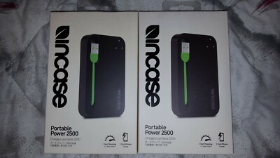 NEW / SEALED - Incase Portable Power 2500 USB Charger - Black / Green - EC20063