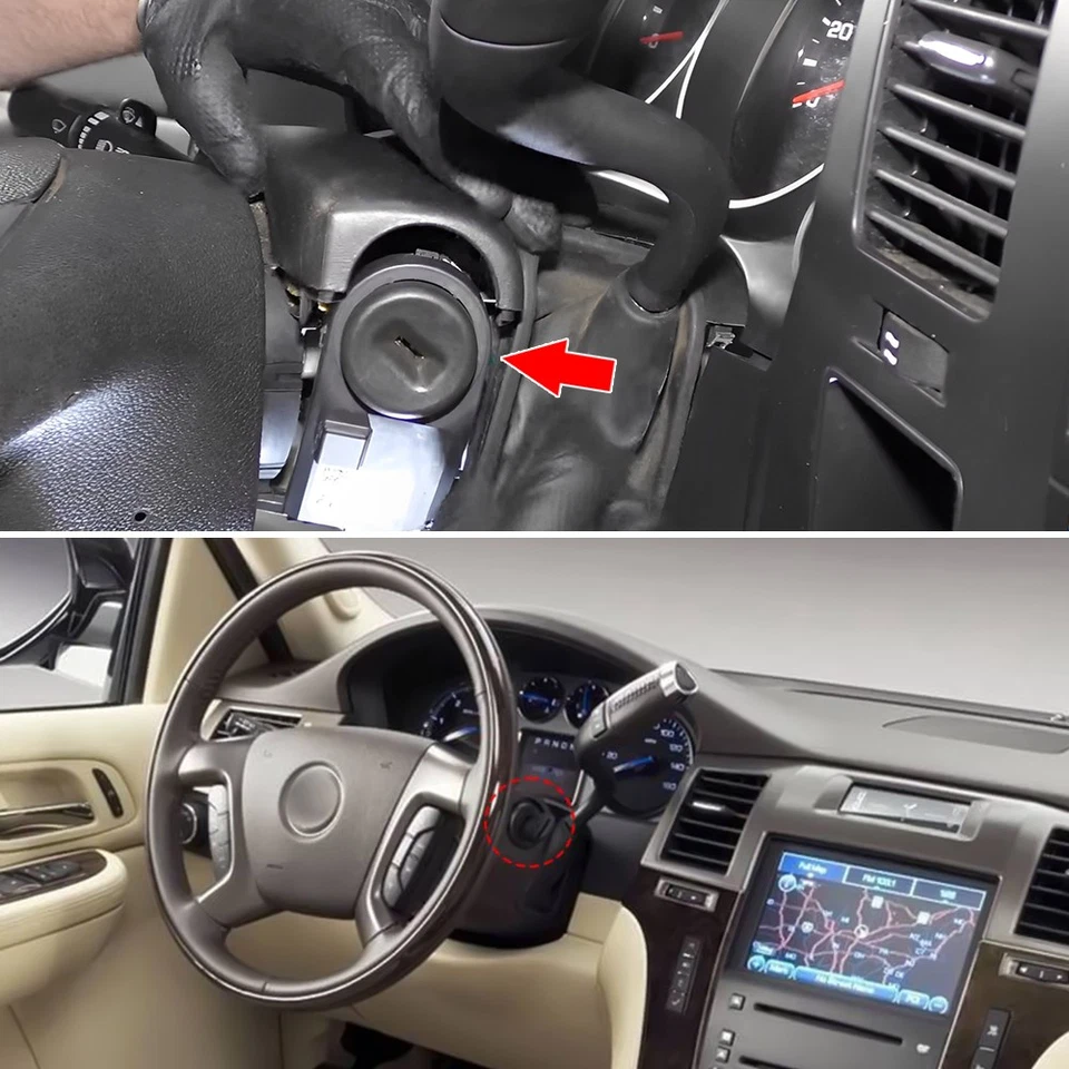 Cilindro de bloqueo de encendido para camioneta Chevy Olds S10 De Ville YUSon Suburban GMC H2 Foto 3 de 4