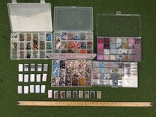 Over 6.5 LB Huge Jewelry Making Bead Lot Organizers Glass Seed Beads Findings