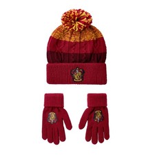 Image of Harry Potter Childrens/Kids Gryffindor Beanie & Gloves SetOne Size Red/Yellow N