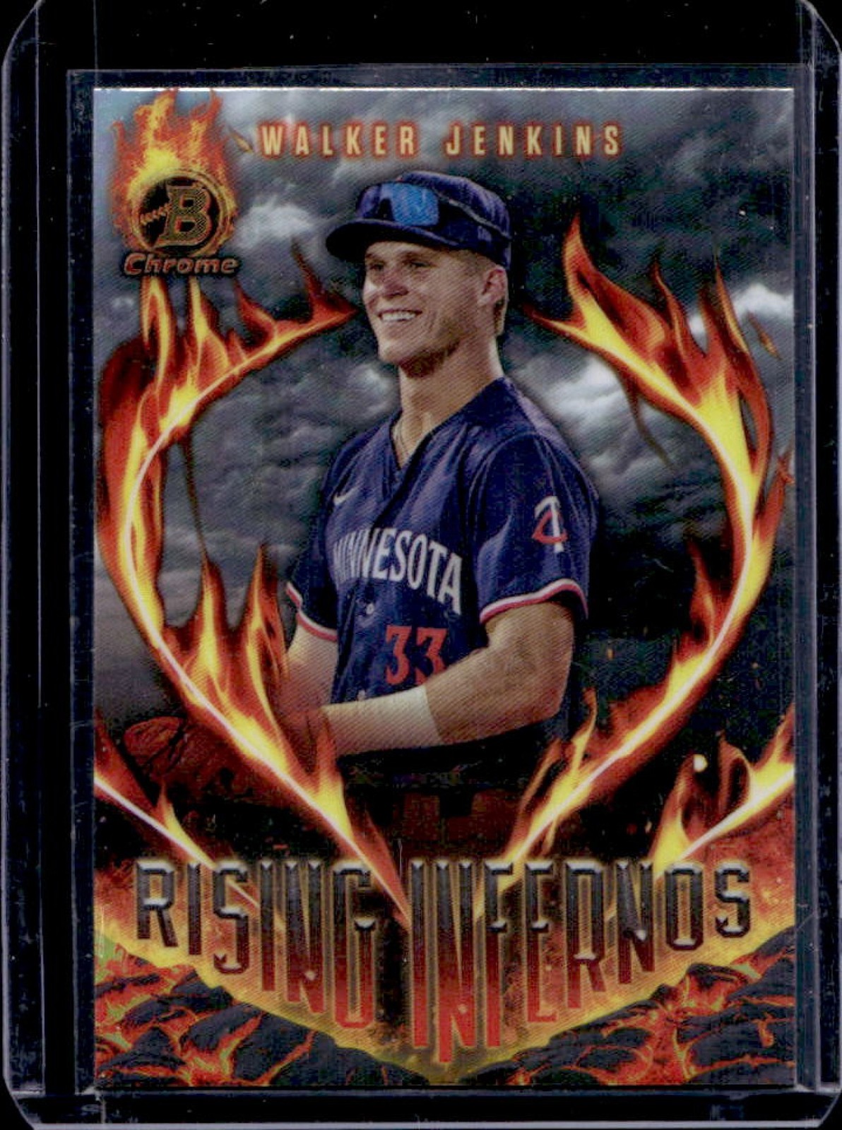2024 Bowman Walker Jenkins Rising Infernos Chrome #RI-14 Twins