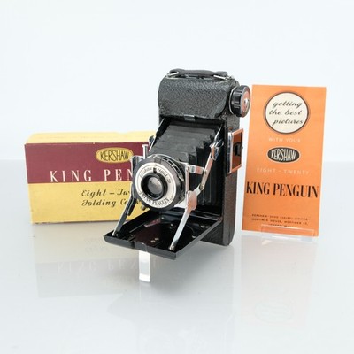 Kershaw King Penguin Eight-Twenty Vintage 620 Film Folding Camera Boxed Manual C
