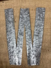 Galvanized Thin Metal Letter W 13x8 