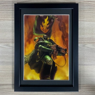 Salamander Gerahmte Kunst Space Marines Adeptus Astartes Warhammer 40.000 40K